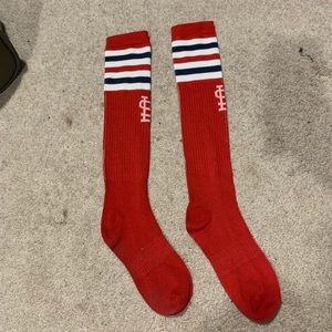 Cardinals knee high socks